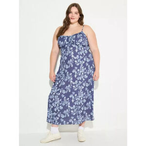 Torrid LoveSick Front-Tie Tea-Length Dress Size L (0X) NWOT